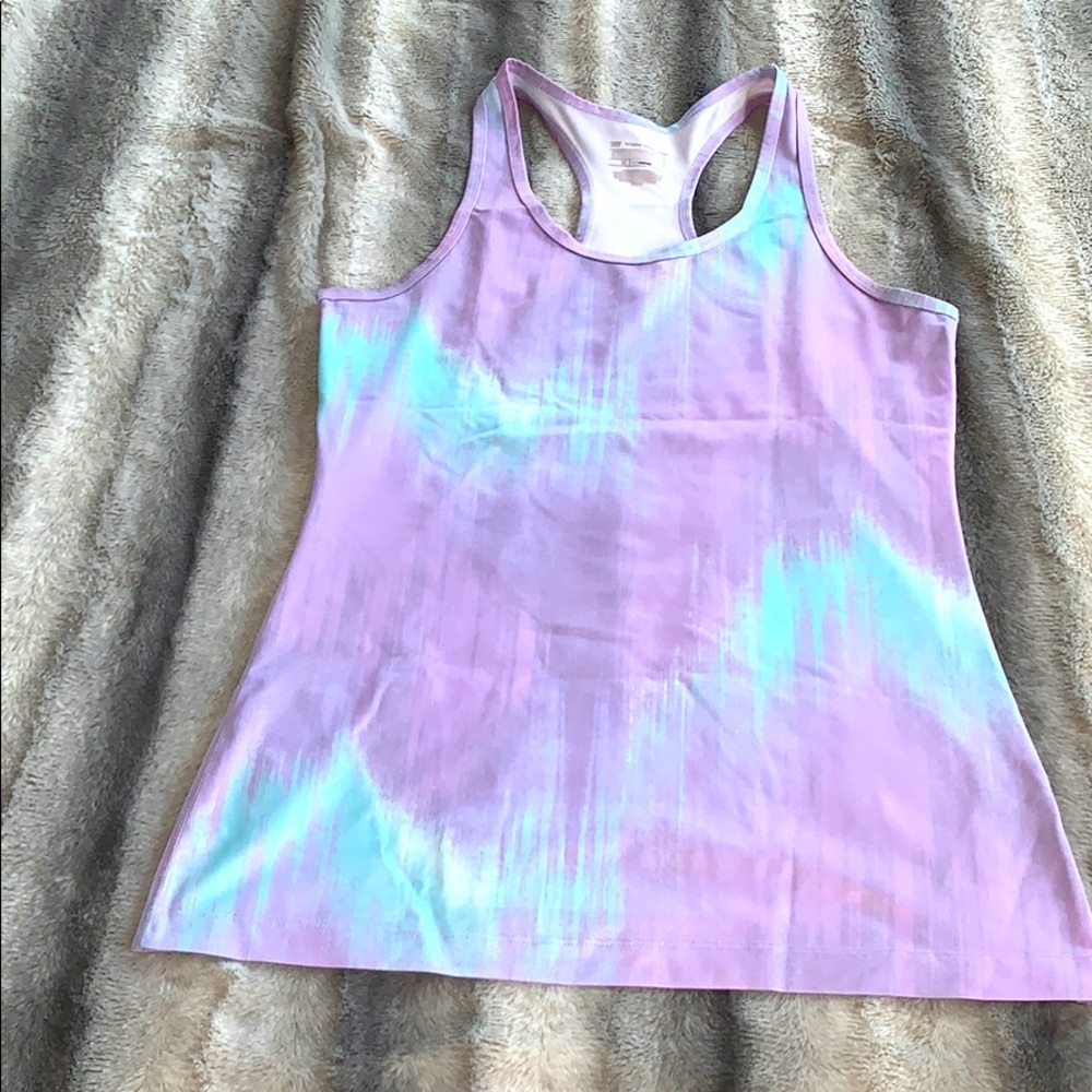 Tek Gear Lavender Tie-Dye Tank Top